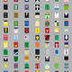 Illustration for article titled And now, 77 supervillains depicted as minimalist rectangles